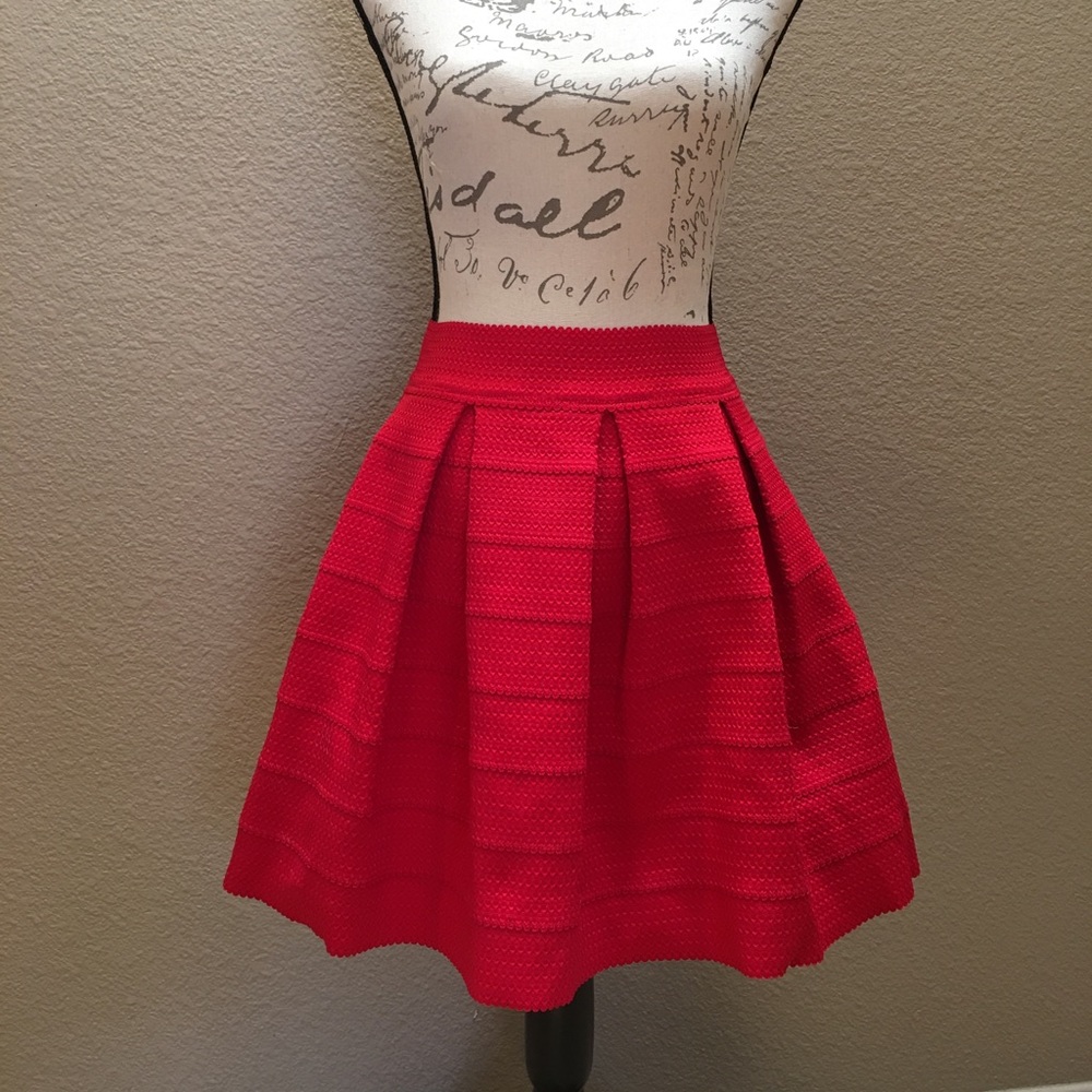 Express red skirt